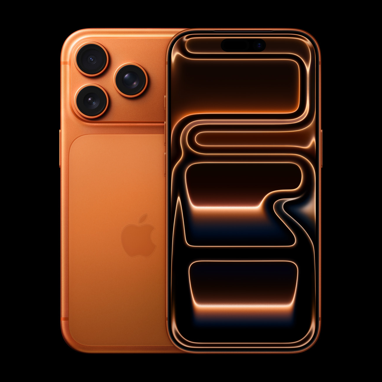 iPhone 17 Pro Max na cor laranja